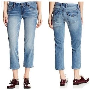 Lucky Brand Jeans Womens Size 8/29 Mid Rise Sweet Jean Crop Denim Blue Straight 